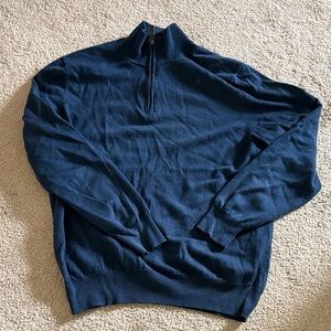 Jos. A. Bank Men's Dark Blue Zip-Up Sweater